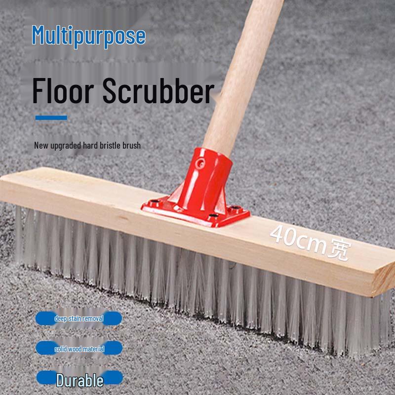 Long Handle Hard Bristle Floor Cleaning Brush