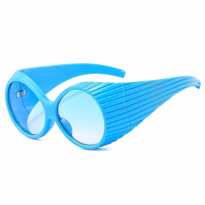 Round Steampunk Sunglasses Women Men Fashion Oversized Y2K Punk Sun Glasses For Ladies Vintage Party Eyewear Shades UV400 Goggle