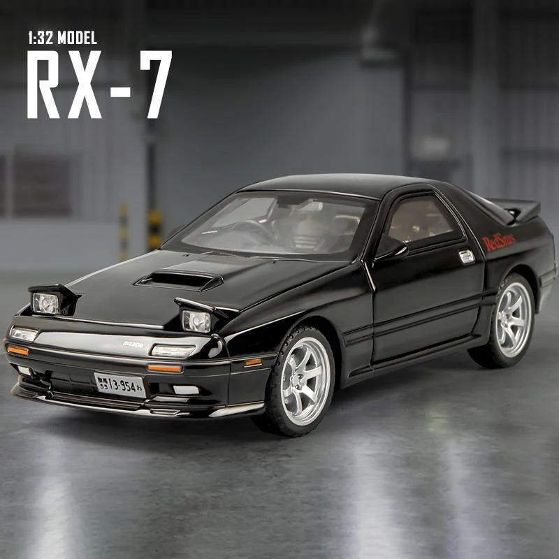 1:32 Mx-5 Rx-7 Alloy Diecast Racing Car Model Simulation Sound Light Children'S Educational Toys Birthday Present