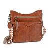 Crossbody Bag Vintage PU Women's Bag Shoulder Bag Commuter Large Capacity Shoulder Bag
