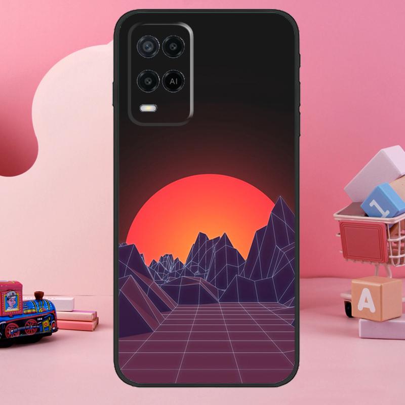 

80S Vaporwave Retro Synthwave Case For Oppo A74 A94 A54 A17 A57 A77 A76 A16 A96 A18 A60 A80 A40 A38 A58 A78 A98 A15 A5 Pro OPPO A54 4G