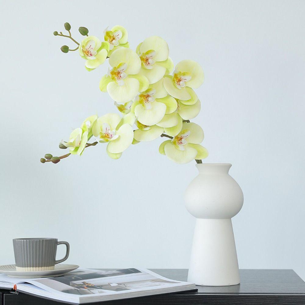 3D Printing Simulation Butterfly Orchid Flower 9 Heads Fake Moth Orchids  Hotel Restaurant