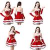 Christmas Santa Claus Costume Dress Backless And Strapless