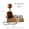 Qiqutop Educational Wooden Puzzle Ring Removal Stringing Set of 6 A puzzle that adults and children alike will Brain mental thinking wooden perfect