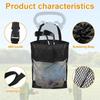 Mesh Bag Golf Cart Storage Bag Cute Practical Large Capacity Golf Ball Drawstring Pouch Durable Black Golf Ball Container