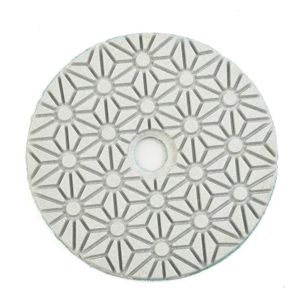 3 Steps Dry/Wet Diamond Polishing Pad 4 Inch 100mm For Granite Marble Quartz Restoration Buff Resin Discs Abrasive Tools