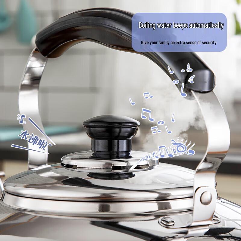 MAXCOOK 5L 304 Stainless Steel Whistling Kettle