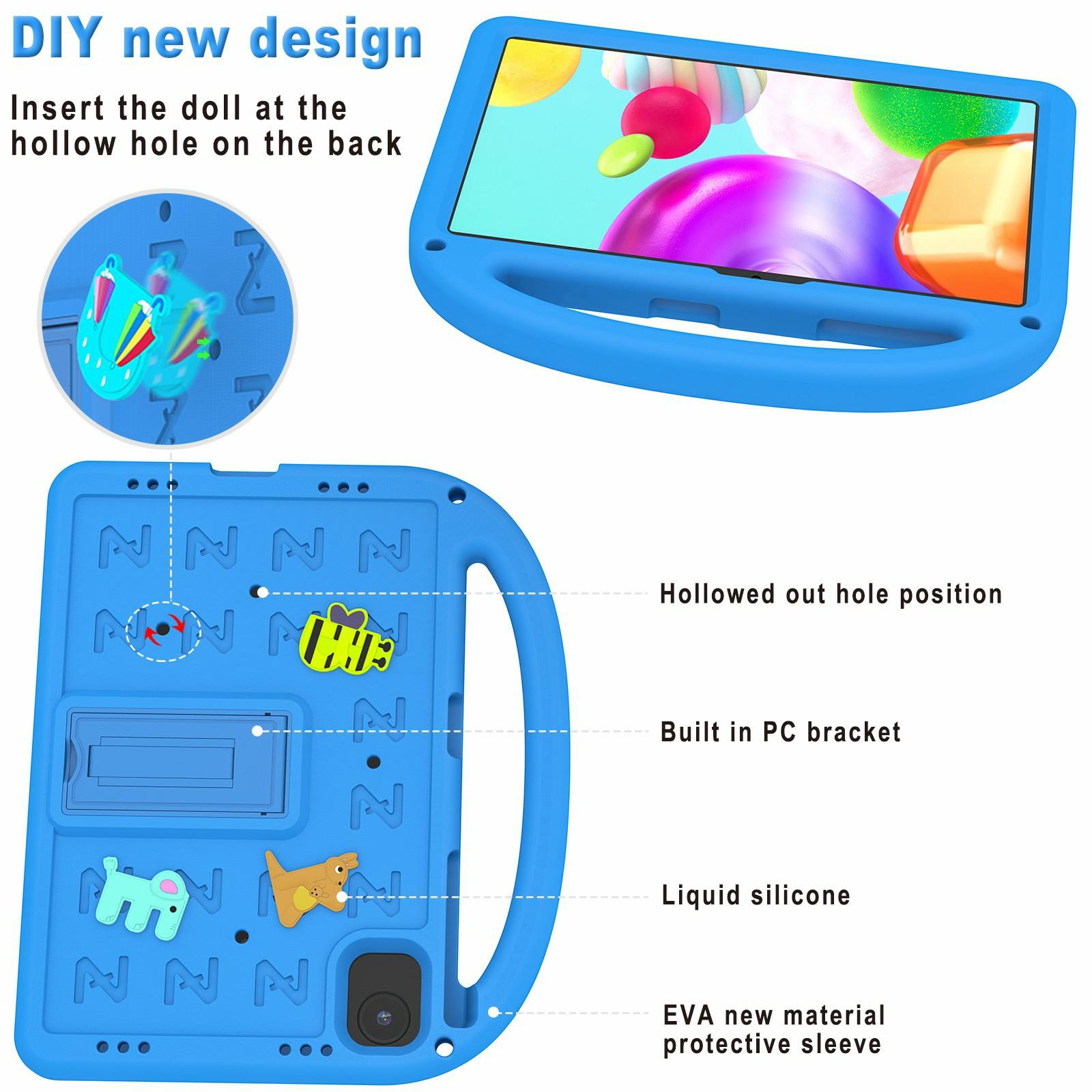 

Для Honor Pad X8a Чохол-підставка EVA+PC Захисна накладка для планшета з плечовим ременем Green