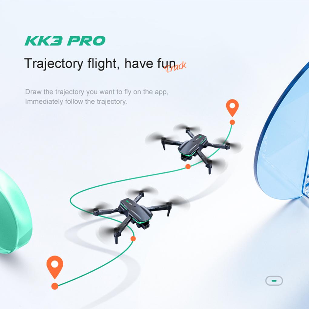 4K High Resolution Remote Control Drone Portable Camping Hiking RC Camera Quadcopter Rechargeable Aircraft Toy Holiday Present