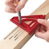Multi Angle Measuring Ruler,Woodworking Square Protractor,Aluminum Miter Triangle Ruler,Precision Layout Measuring Engineer Tool