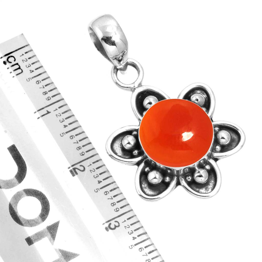 925 Sterling Silver Pendant Women Gemstone Handmade Jewelry Mothers' Day Gift Amber Amethyst Black Onyx Carnelian Garnet Quartz Green Onyx Gold Stone