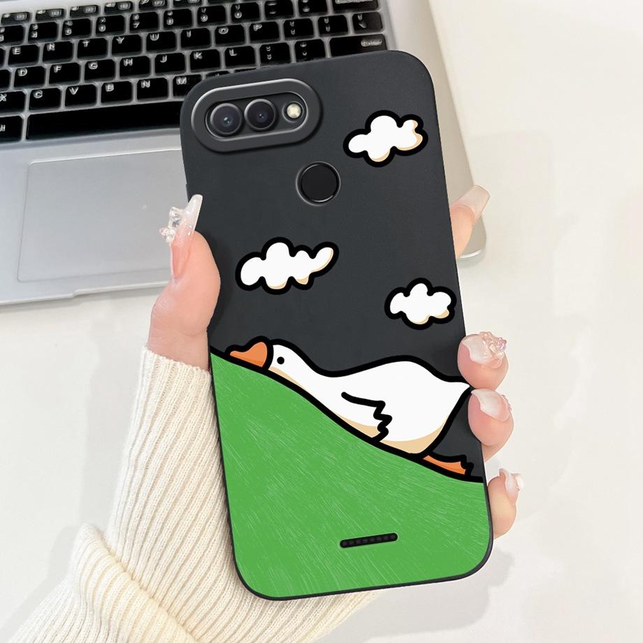 For Xiaomi Redmi 6 6A Case Soft Matte Silicone Capa Goothic Style Cartoon Panda Flower Back Cover For Redmi6 Redmi6a Coque Funda