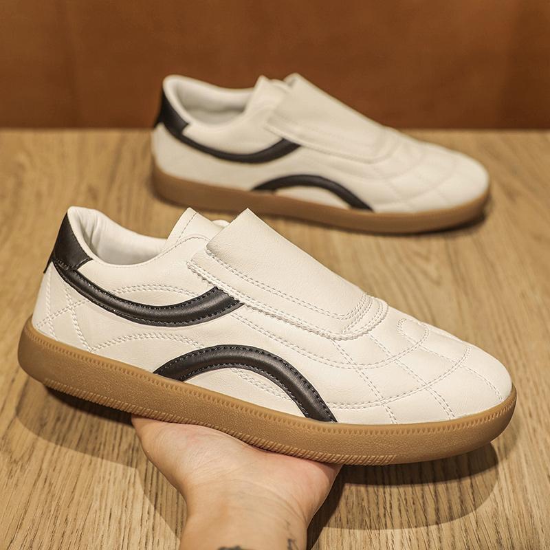 Fashion Leisure Walk Men's Leather Tenis Masculino Fashion Sneakers Comfortable Soft-soled Casual Shoes Outdoor Male Skateboard Footwear