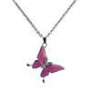 4 Pcs. Mood Necklace Butterfly Pendant Fashion Jewelry Chain, Gifts For Lovers And