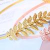 Vintage Olive Leaf Back Headband, New Leaf Headband Design, Elegant Women's Jewelry Accessories for Brides' Wedding Headpieces.