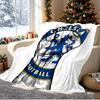 Chelsea F.C Pattern Blanket for Home Decoration, Bed, Sofa, Car Travel, Camping, Suitable for All Seasons, Birthday Christmas Gift