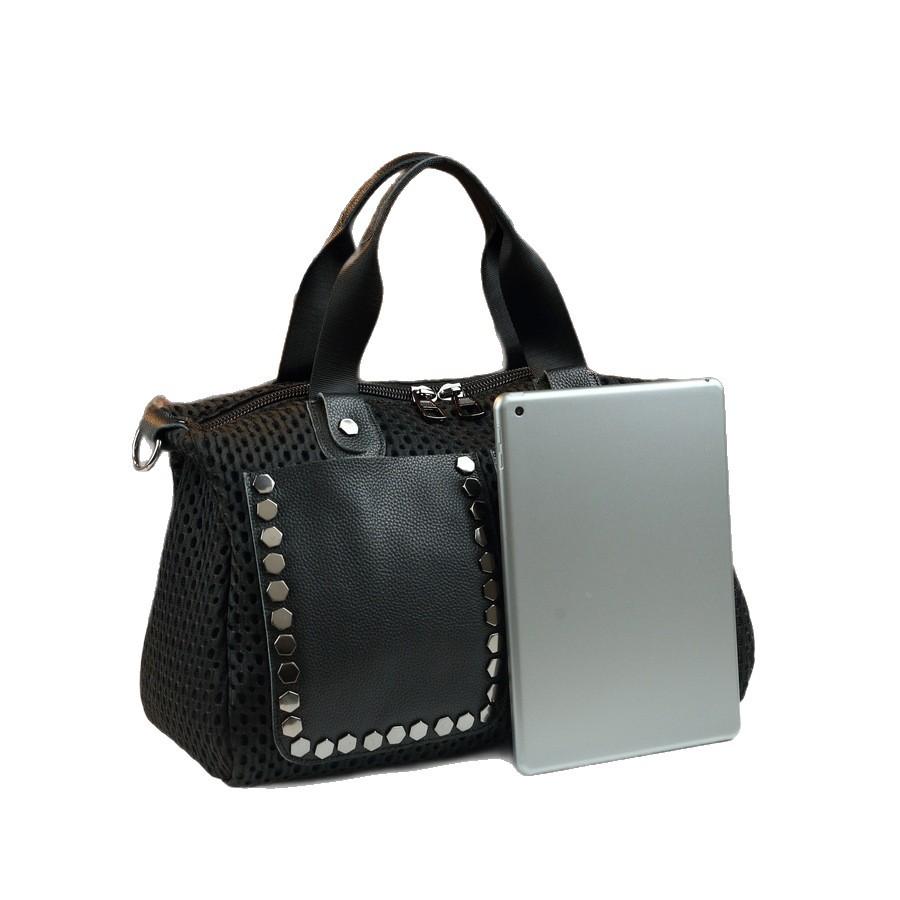 Women'S Handbag Large Capacity Mesh Rivet One Shoulder Crossbody Pillow Bag