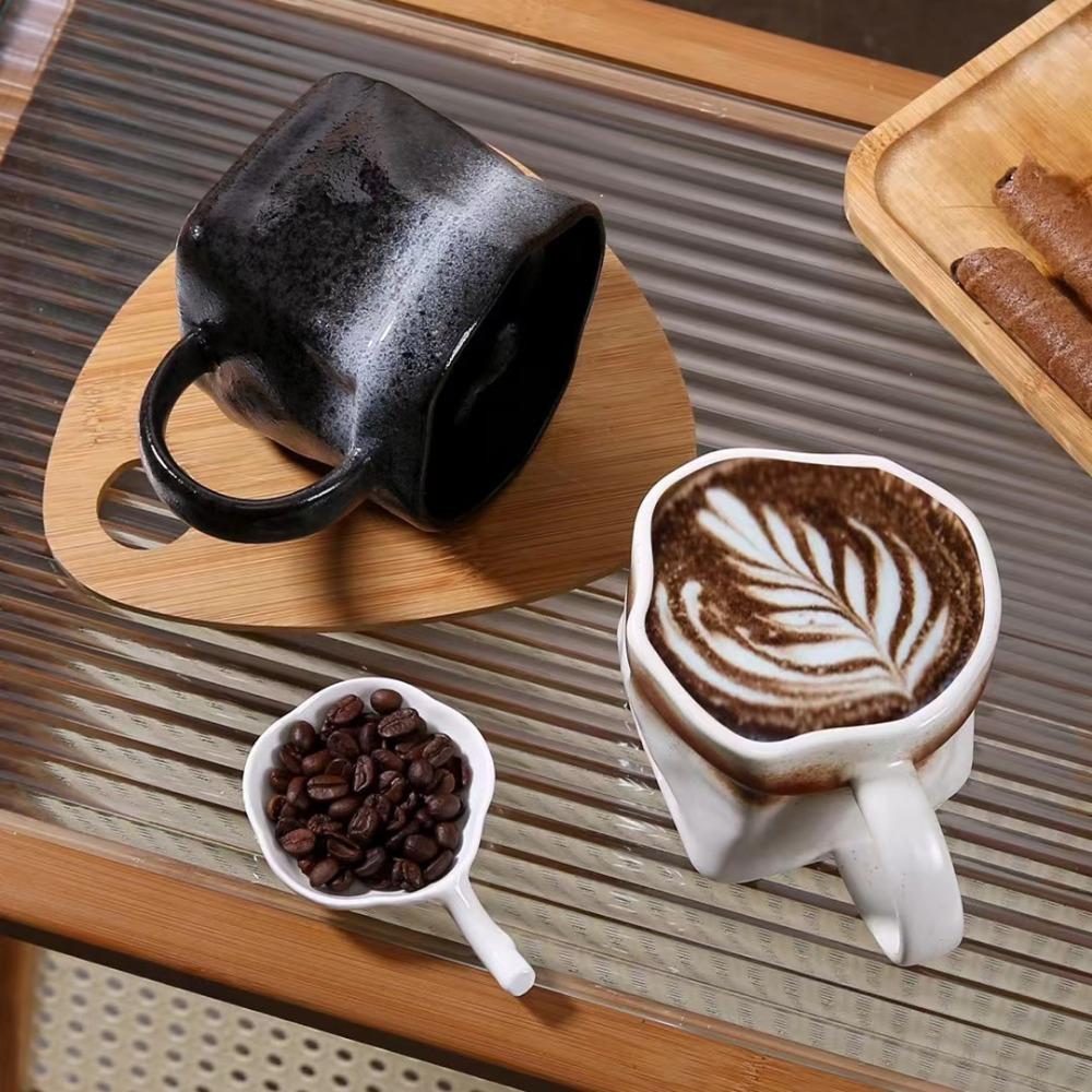 Creative Nordic Style Irregular Ceramic Mug Retro High Value Water Cup Office Simple Coffee Cup