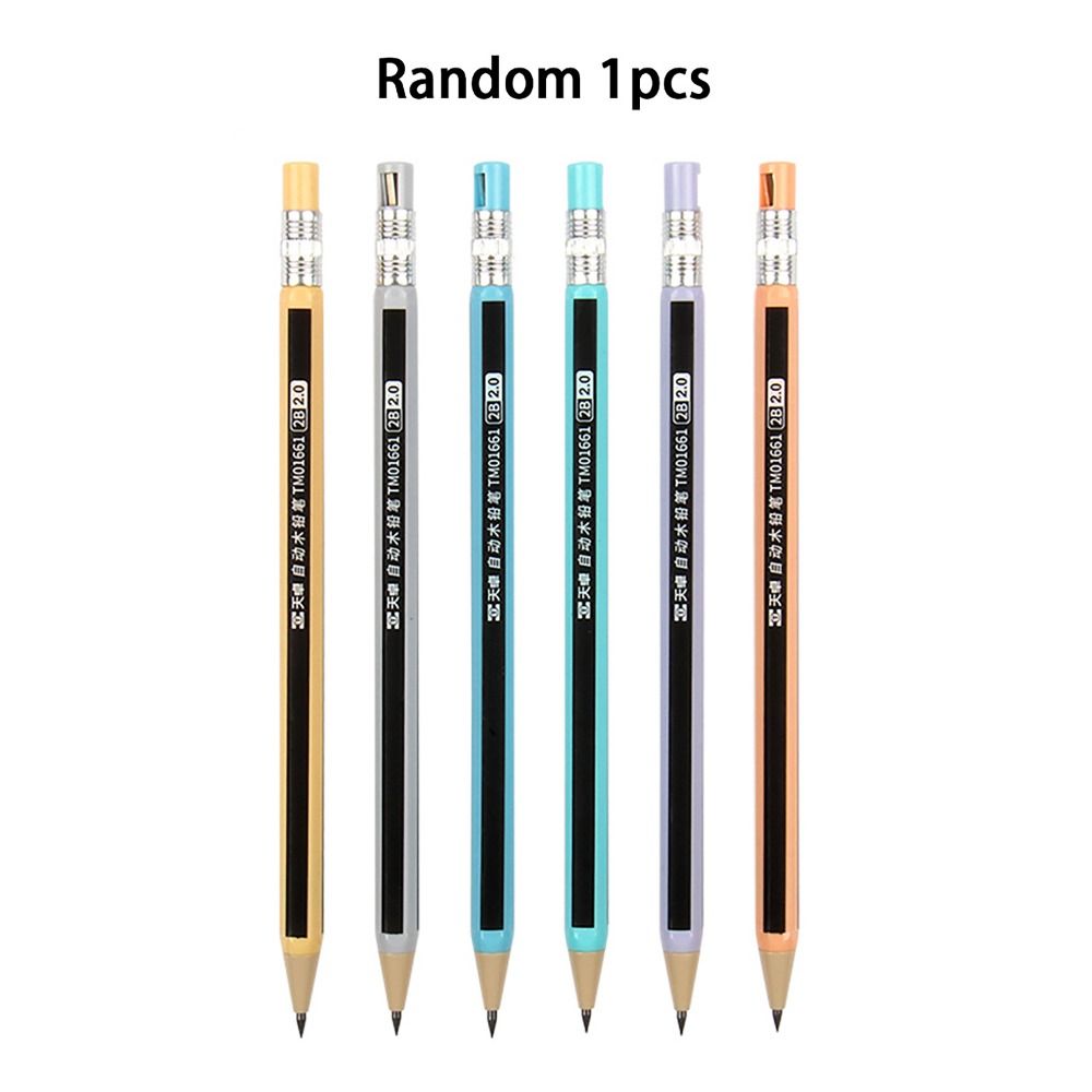Press Type Automatic Pencil 2.0MM 2B Movable Pen Anti-slip Mechanical Pencil  Students