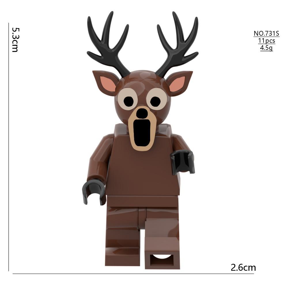 New Horror 99 Nights In The Forest Deer Blocks Set Forest Monster Deer Blocks Girl Boy Toy For Children Birthday Collocatio Gift