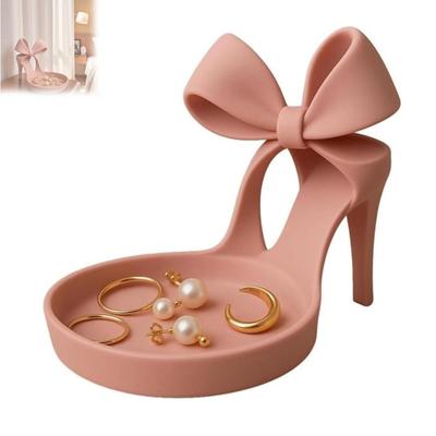 Yüksek Topuk Takı Standı Stiletto Tasarım Takı Tutucu Masaüstü Dekoratif Takı Düzenleyici Yüzükler Küpeler Bilezikler için Makyaj Masası Vanity Dekor