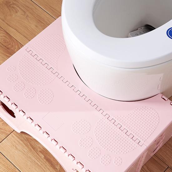 Kids Adults Toilet Bench Stable Safe Design Wear-Resistant Non-Slip Stool Circular Arc