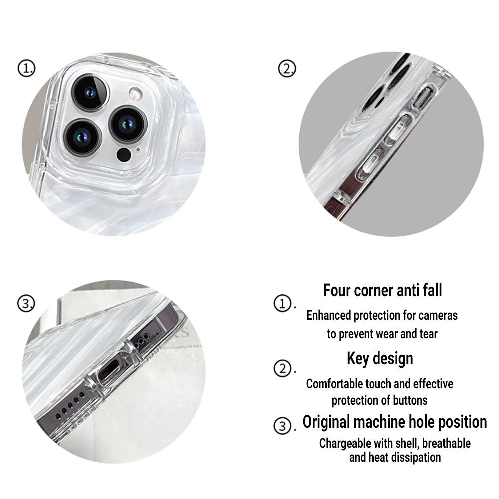 Wasserwellenmuster-Hülle für iPhone 13, iPhone 11, 14, 15, Pro Max, 12, XR, 7, 8 Plus, X, Xs, SE, 6, 14Promax, 13Promax, weiche Luxus-Funda