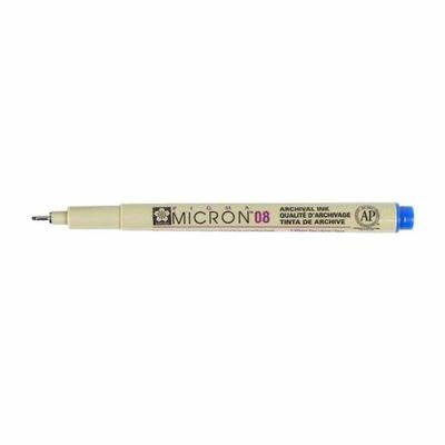 Pen - Sakura - Pigma Micron 08 - Blue - 0.5 Mm - Indelible