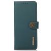 KHAZNEH for iPhone 17 Case Genuine Cow Leather RFID Blocking Wallet Phone Cover