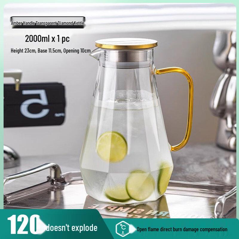 ZISIZ Heat-Resistant Glass Pitcher