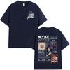 Rapper Myke Towers Graphic T-shirts Men Women Clothing Fashion Hip Hop Oversized T Shirt Unisex Cotton Short Sleeve T-shirt Tops