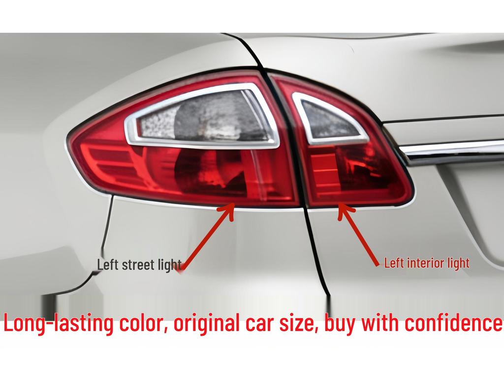 Compatible Rear Inner Tail Light for 2009-2012 Ford Fiesta Sedan (Part DK4351180A)