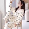 2026 Women's Pure Cotton Pajamas, Spring/Autumn Long Sleeve, Outdoor Wear, Cute Homewear