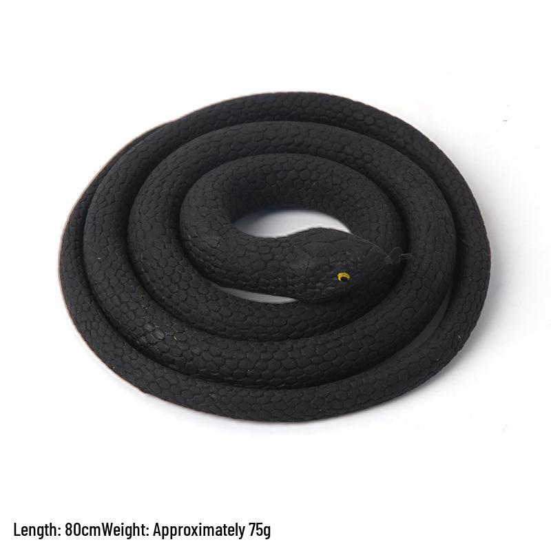 

Мягкая резина 80 см Игрушка-симуляция змеи, приятная для кожи, для детских розыгрышей