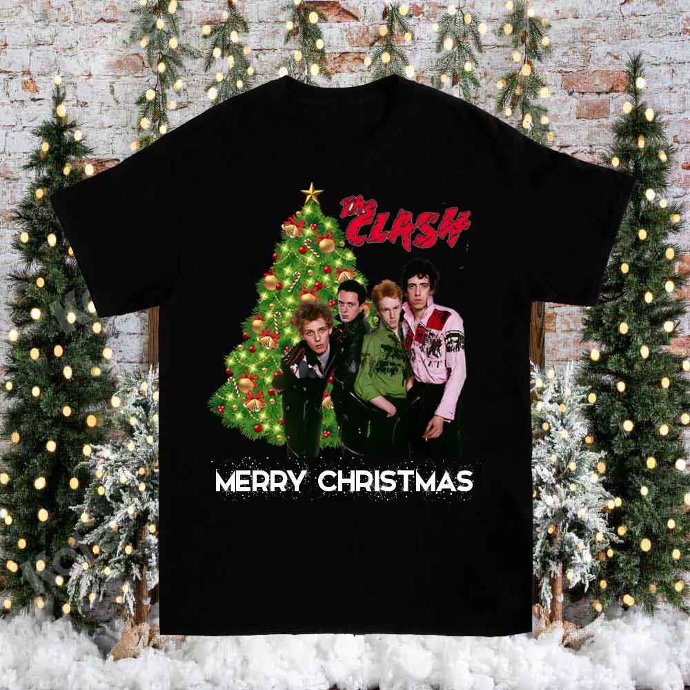 The Clash Band Merry Christmas  Full Size S-5XL Unisex T-Shirt S