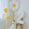 2Pcs White Daisy Flower Foil Balloons 32inch 0-9 Number Balloon Kids Birthday Party Decorations Baby Shower Wedding Decorations