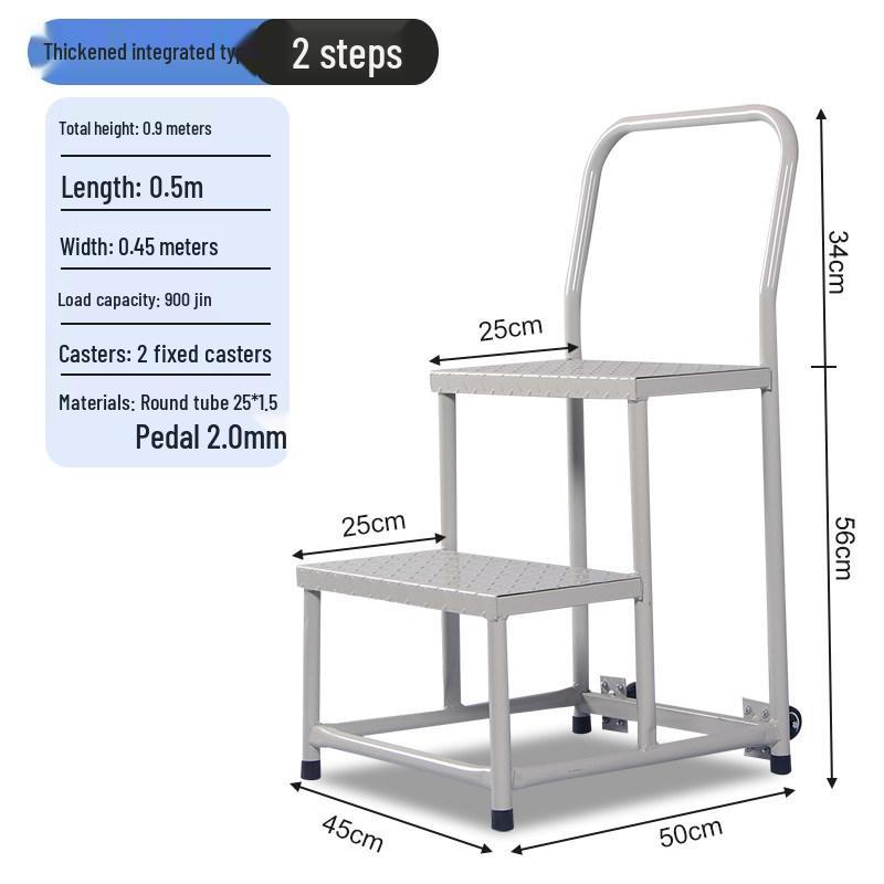 Anti-Slip Movable Climbing Ladder for Warehouse and Supermarket Storage