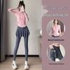 Girls' Athletic Mesh Skirt Leggings & Quick-Dry Sports Jacket Set
