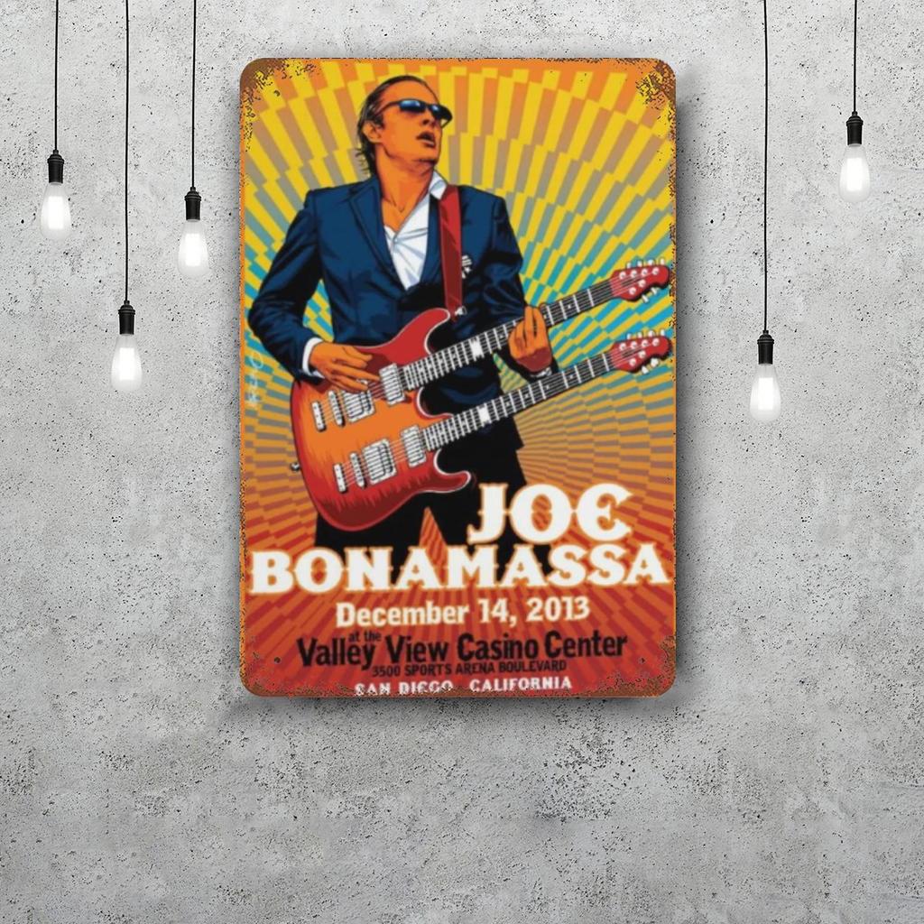 Joe Bonamassa Decorazioni Segnali Metallici Vintage Segnali di Latta Poster del Capitano Decorazione per Bar Pub Club Man Cave Decorazione Murale