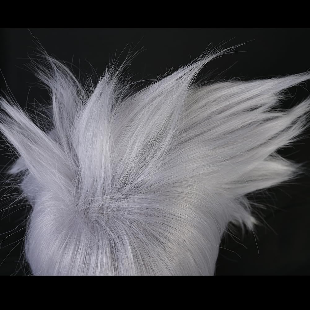 SUNXXCOS Naruto Cosplay Wig, Heat-Resistant, Costume Accessory (Hatake Kakashi)