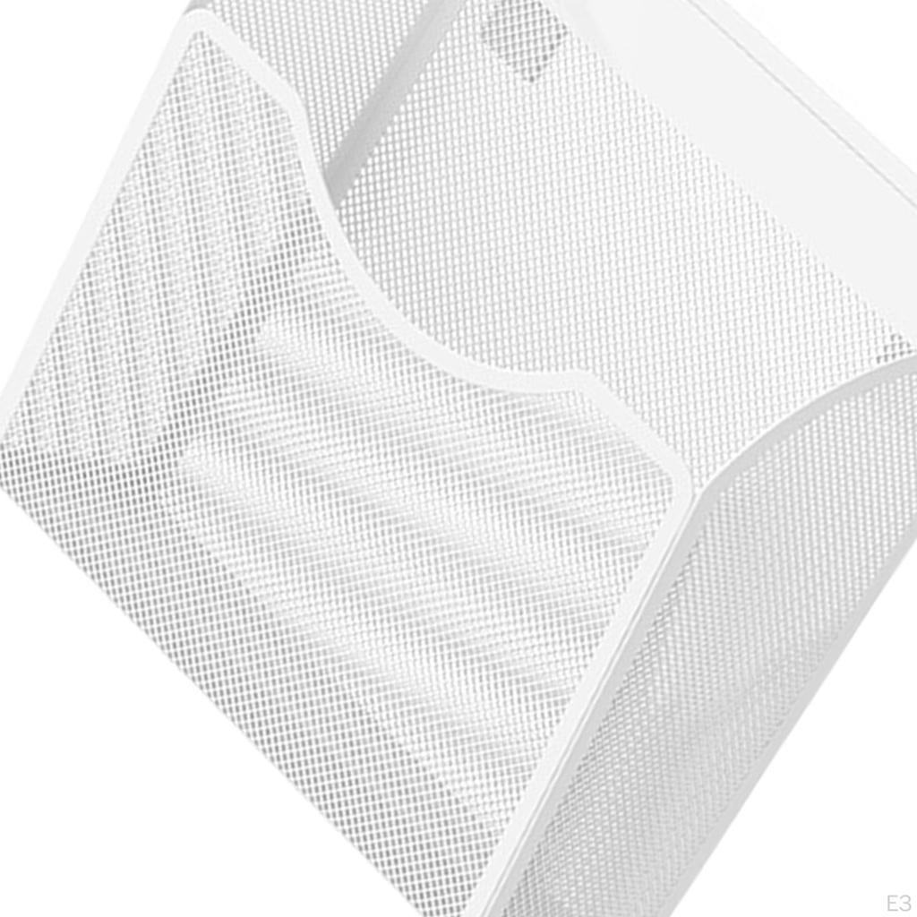 Clamp on Desk Storage Holder, Iron Rack for Side Organization in School and Home