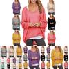 Elegant Women Plus Size Long Sleeve Pullover T-shirt With Loose Baggy Casual Fit