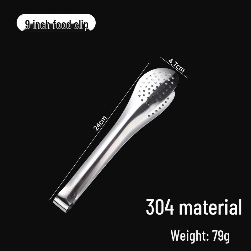 Heavy-Duty 304 Stainless Steel BBQ, Bread & Cake Tongs