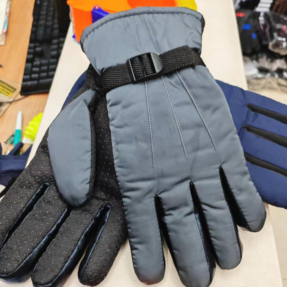 Adult Gloves Extended Thermal Gloves Outdoor Skiing Motorcycle Electric Vehicle Riding Gloves Fleece