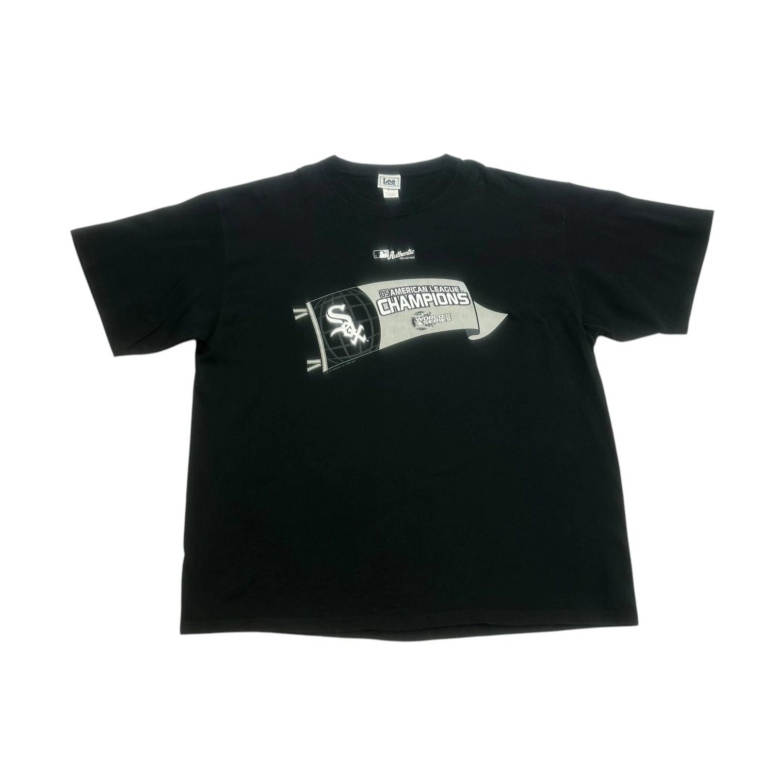 Vintage Chicago White Sox Shirt Mens 2XL Black 2005 American League Champions 2XL