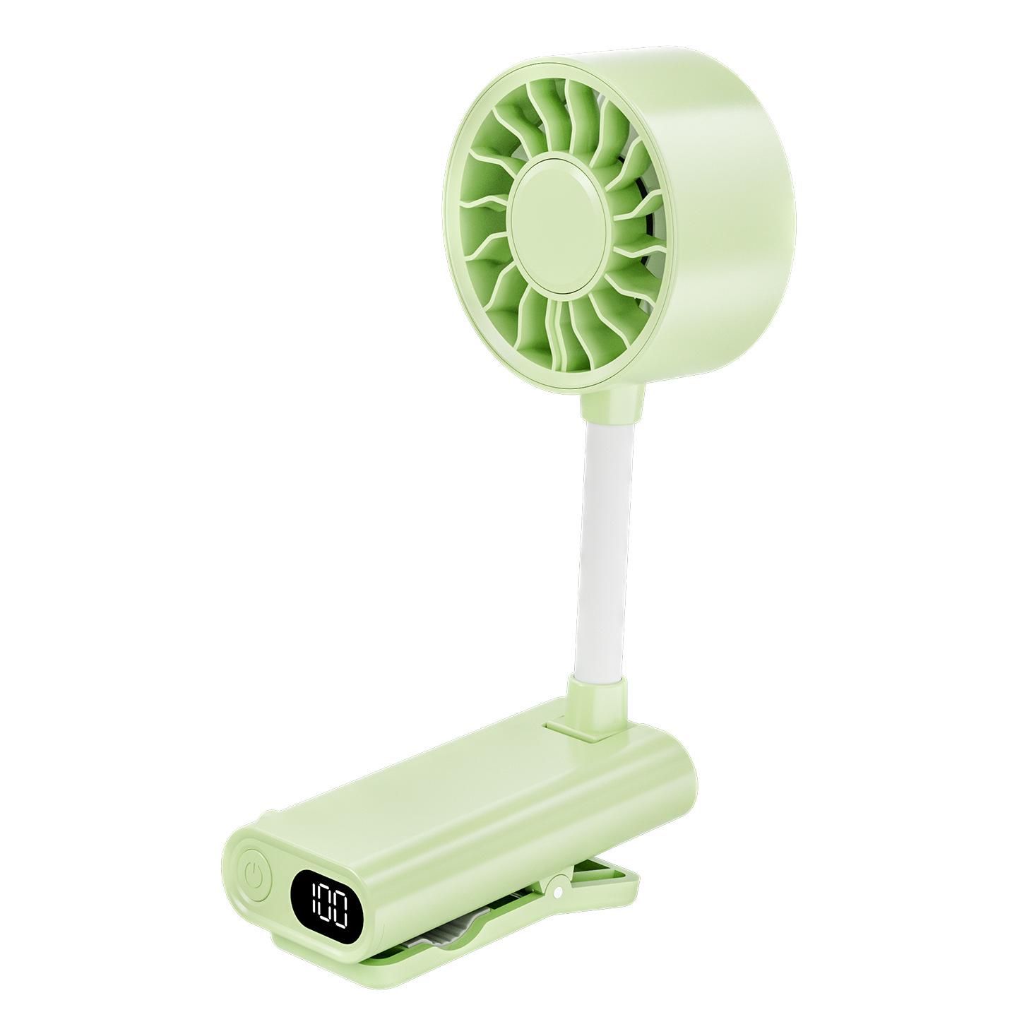 Vitesca Portable USB Desktop and Handheld Fan with Hose Clip for Outdoor Use 55*31*198mm