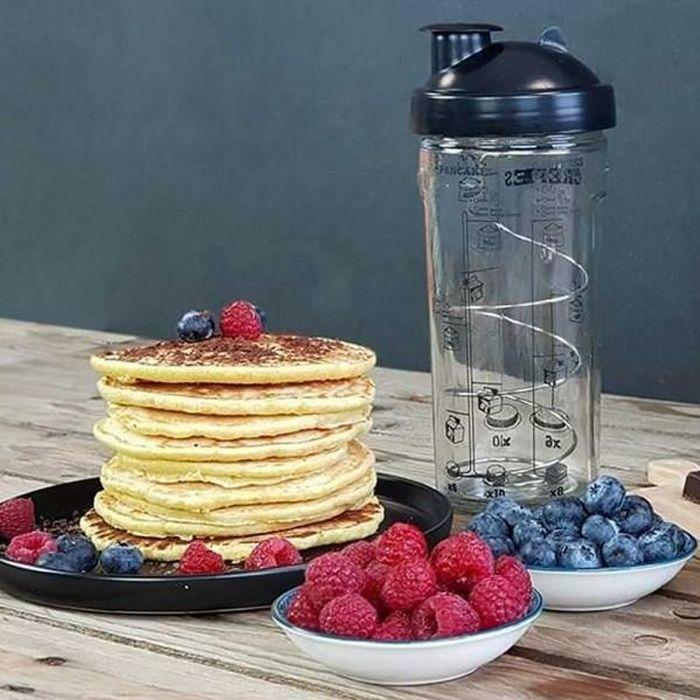 Coffret shaker à crêpes - cookut - livre de recettes - multicolore - 24x22x9,5 cm - facilité d'utilisation