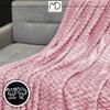 Blanket bedspread squares pink embossed 160x200 cm name day gift