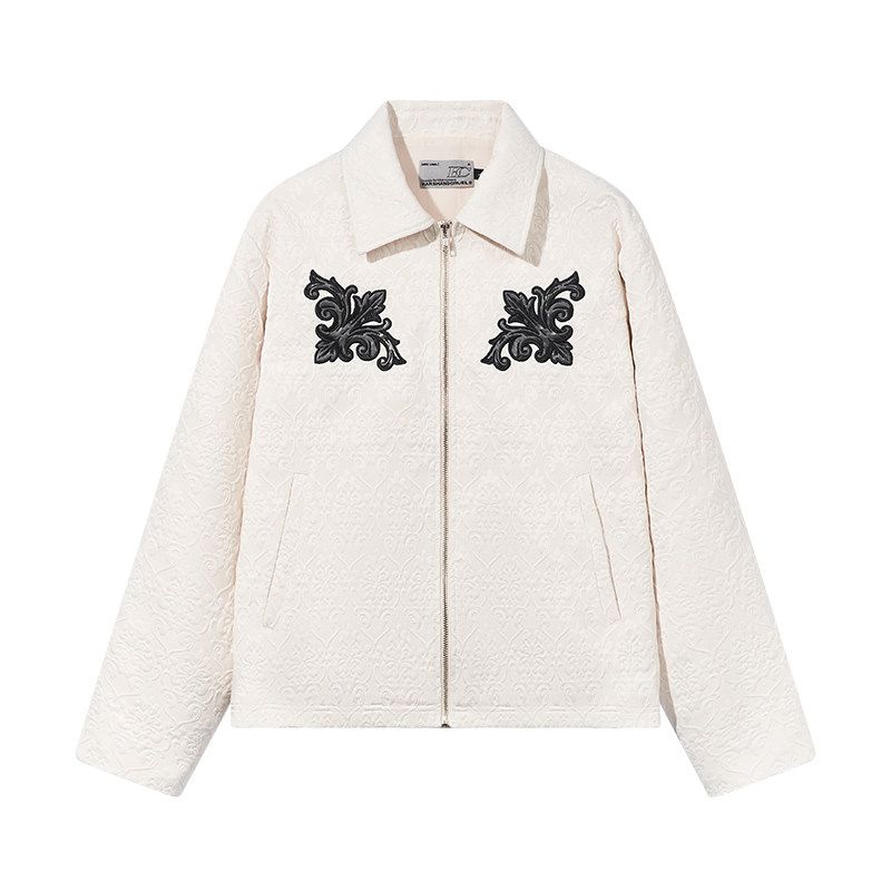 

Harsh and Cruel Relief Lapel Embroidery Beige L
