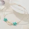 Fashion Retro Bohemian Handwoven Knotted Bracelet Women's Ins Sea Series Natural Shell Starfish Bracelet Accessories Woman